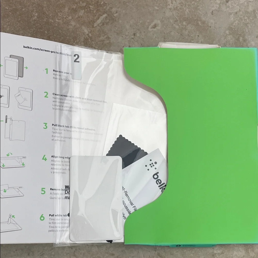 Belkin Transparent Screen Guard (NWT) & Stylish Protective Case for Nexus 7